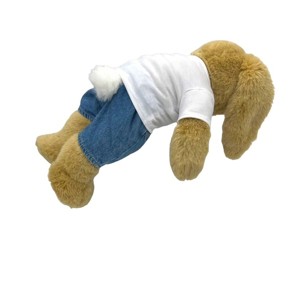 Build a Bear Pawlette Bunny Rabbit 16" Plush Stuffed Animal Easter Pride Shirt - Picture 5 of 9